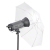 Walimex 17654 Regenschirm Schwarz, Weiß
