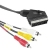 Hama Video Connecting Cable Scart Male Plug - 3 RCA Male Plugs, 1.5 m 1,5 m SCART (21-pin) 3 x RCA Zwart