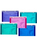 Snopake 14967 Dateiablagebox Blau, Grün, Pink, Violett, Türkis