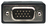 Manhattan SVGA Verlängerungskabel mit Ferritkernen, HD15 Stecker auf HD15 Buchse mit Ferritkernen, schwarz, 3 m