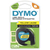 DYMO Oryginalne etykiety plastikowe LetraTag | Rolka 12 mm x 4 m | Czarny nadruk na żółtym tle | do etykieciarek LetraTag