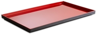 GN 1/1 Tablett -ASIA PLUS- 53 x 32,5 cm, H: 3 cm Melamin innen: rot, glänzend