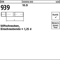 DIN 939 10.9 M 12 x 70 VE=S