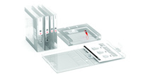 Folder NEW BINDER MOXOM, plastikowy, A4/35mm, transparentny