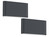 2er SET LED Außenwandleuchten Up and Down Light Anthrazit, Breite 17,5cm