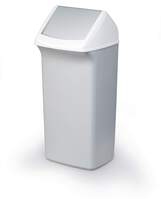 Durable DURABIN Contemporary Grey Square Recycling Bin + Swing Lid | 40L