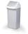 Durable DURABIN Contemporary Grey Square Recycling Bin + Swing Lid | 40L