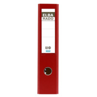 ELBA Doppelordner "rado plast", 2 x A5 quer, PP, mit auswechselbarem Rückenschild, Rückenbreite 7,5 cm, rot