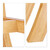 Relaxdays Hocker aus Bambus, elegant geschwungener Sitzhocker f. Garderobe, Holzhocker HxBxT: 48 x 56 x 28,5 cm, natur