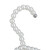 Relaxdays Kleiderbügel mit Perlen, 10er Set, Shirt, Bluse, Stange für Hosen & Röcke, 40 cm, Kunststoff, Hemdbügel, weiß