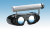 Nystagmusbrille mit Batteriegriff und festen Gläsern