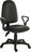 Ergo Twin High Back PU Operator Office Chair with Fixed Arms Black - 2900PU-BLK/0288 -