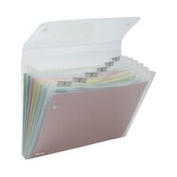 Rexel Ice Expanding Files PP 6 Pocket A4 Clear (Pack of 10) 2102033