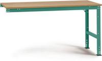 Manuflex AU6125.0001 Munka kiegészítő asztal UNIVERSAL szabvány multiplex lemezzel, szélesség nagysága = 2000 x 1000 x 760-870 mm Szürke, Zöld