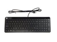 Blk Glrs Wired Usb Kbd Us Layo 801526-172, Standard, Wired, Billentyuzetek (külso)