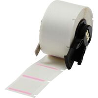 Polyester labels for BMP61/M611 Printer 25.40 mm x 25.40 mm M61-19-494-PK, Pink, White, Polyester, Thermal transfer, Acrylic,Printer Labels