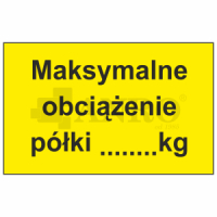 Maksymalne obciążenie półki