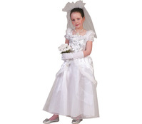 déguisement de jeune mariée fille taille 128cm