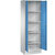 Armario de almacenamiento CLASSIC con zócalo y puertas batientes que cierran al ras entre sí, 1 compartimento, anchura de compartimento 600 mm, gris luminoso / azul luminoso.