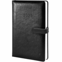 Buchkalender Timer Classic A5 schwarz 2025