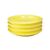 Olympia Heritage Plates in Yellow - Porcelain with Raised Rim - 203mm - 4 Pack