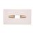 Bolero Rectangular Tissue Holder White 62(H) x 252(W) x 138(D) mm Plastic