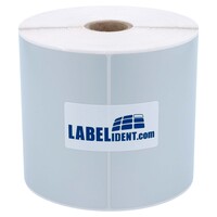 Thermotransfer-Etiketten 100 x 200 mm, wetterfest, 200 PET Etiketten auf 1 Rolle/n, 1 Zoll (25,4 mm) Kern, Typenschild Etiketten permanent