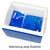 Eisbox klein, Kühlbox, Kühltasche, Eiskoffer, Erste Hilfe, Fußball, 6,6 l, Blau