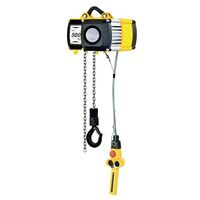 Electric chain hoists - With electric trolley, 250kg dual speed