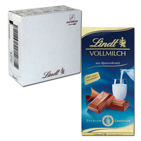 Lindt Vollmilch Schokolade 100g, 10 Tafeln