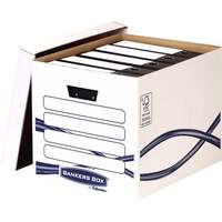 Fellowes Bankers Box Basic Tall archiváló konténer kék-fehér, 10db/csomag (4461001)