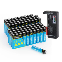 80x AAA LR03 7 Years Shelf Life 1.5V High Performance Alkaline Batteries with Un