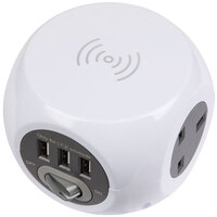 Sealey EL144WC Extension Cable Cube 1.4m 3 x 230V + 3 x USB Sockets & Wireless
