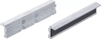 BGS 9285 Satz Schraubstock Schutzbacken aus Aluminium V + H Profil Breite 150mm