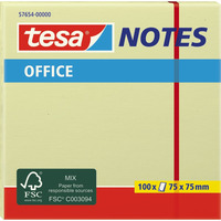 tesa® Haftnotizen Office Notes 75 x 75 mm, 100 Blatt gelb