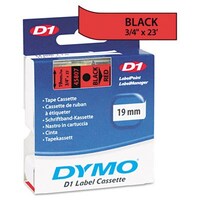 Feliratozó szalag DYMO D1 19mm x 7m piros alapon fekete írásszín