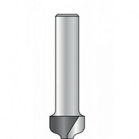 HIKOKI 754090 - Fresa HM para perfilar eje 8 mm diámetro 12.7 mm profundidad 9.5 mm largo 50 mm radio 2.0 mm