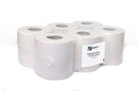 WORKLINE CWH150 2 PLY WHITE CENTREFEED 150M X 175MM PACK OF 6