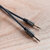 Uniwersalny kabel przewód mini jack AUX 3m czarny