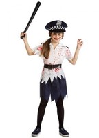 Disfraz de Policía Zombie para niña 5-6A