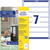Ordner-Etiketten, ablösbar, Home Office, Kleinpackung, A4 mit ultragrip, 38 x 192 mm, 10 Bogen/70 Etiketten, weiß