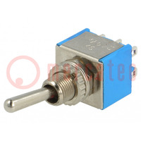 Switch: toggle; Pos: 3; DP3T; ON-OFF-ON; 3A/250VAC; -55÷85°C; 20mΩ