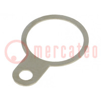 Tip: solder lug ring; 0.3mm; M8; Ø: 8.3mm; soldering; screw; brass