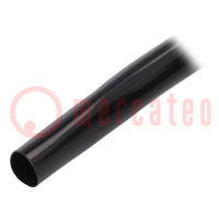 Insulating tube; PVC; black; -20÷125°C; Øint: 16mm; L: 10m; UL94V-0