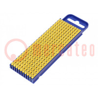 Markers; Marking: D; 2.8÷3.8mm; polyamide; yellow; -40÷85°C; WIC