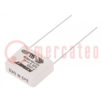 Capacitor: paper; Y1; 3.3nF; 500VAC; 15mm; ±20%; THT; P295; 1500VDC