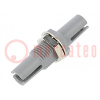 Connector: fiber optic; adapter; HFBR