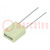Capacitor: polyester; 15nF; 200VAC; 400VDC; 5mm; ±5%; 7.2x4.5x9.5mm