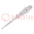 Voltage tester; insulated; slot; 3,0x0,5mm; Blade length: 65mm