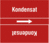 Rohrmarkierungsband ohne Gefahrenpiktogramm - Kondensat, Rot, 10.5 x 12.7 cm